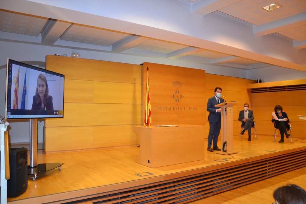 Intervenció Pere Aragonès en l'acte de presentació del projecte de transformació econòmica de les terres de Lleida