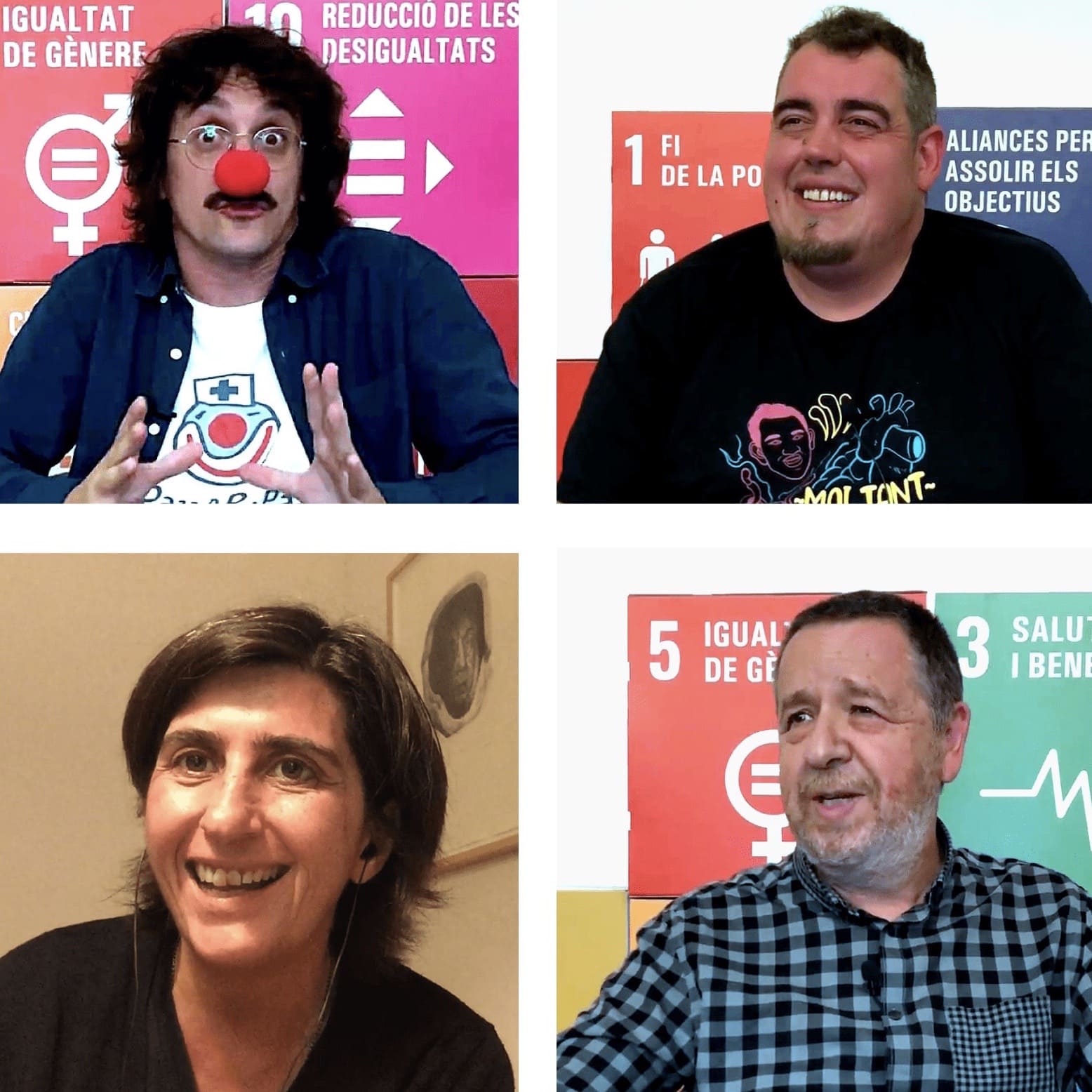 Ponents joranda INNSOC 2020: Jordi Solé, Ferran Aixalà, Natza Farré i Francesc Abella